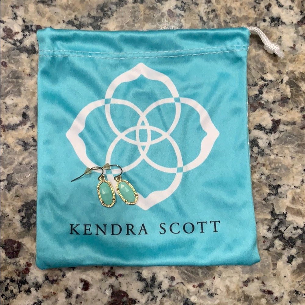 Kendra Scott Turquoise Mini Dani Drop Earrings